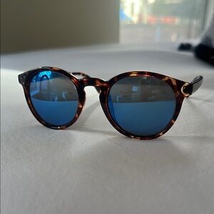 Sunski Dipsea Tortoise Sunglasses with Blue Lenses (Polarized) + Dust Bag